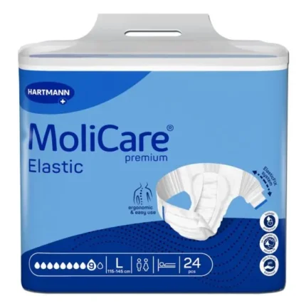 Molicare Premium Elastic 9 D Slip Large Waist 115 145 Cm Unisex 3856ml White